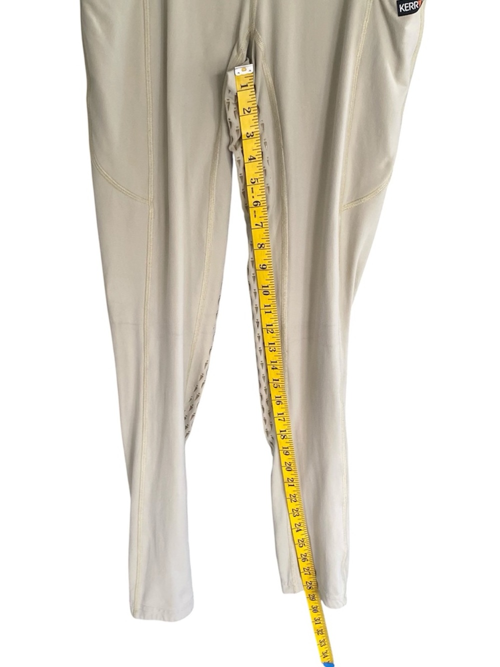 KERRITS Equestrian Tights Lightweight Pull On Pockets Light Beige Size L - Picture 13 of 16